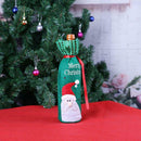 2pcs/set Santa Claus Snowman Christmas Wine Bottle Bag Cover Xmas Ornament
