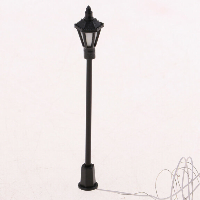 40Pcs Mini Street Light Post Models Streetlight for Modeling HO OO Scale
