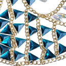 Boho Hollow Crystal Bra Body Chain Bling Bikini Chains Sexy Body Jewelry for