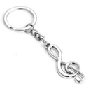 Metal Musical Note Key Ring Keyfob-Keyring Music Symbol Keychain fashion Gift
