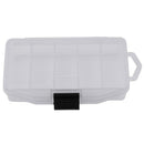 15x9x3cm 5 Compartments Transparent Visible Fishing Lure Tackle Box