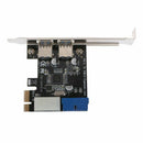 2 Ports PCI Express USB 3.0 Front Panel with Control Card Adapter 4Pin 20 PiC2W5