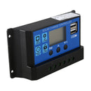 10A 12V 24V Auto work PWM Solar Charge Controller with LCD Dual USB 5V Outp B5W9