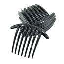 10 Pieces Plastic Side Hair Comb Pin Clip Accessories for Women Ladies Black