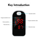 Fingertip Pulse Oximeter, Blood Oxygen Saturation Monitor for Adults, White