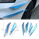 4Pc PP Universal Car Front Bumper Lip Splitter Trim Fin Body Spoiler Cana VKE