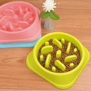 1 Pcs Popular Pet Dog Bowl Plastic Slow Feeder Bowl, Bloat Stop Dog Puzzle  U3Y4