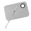 Stainless Steel Makeup Mixing Blending Palette with Spatula Cosmetic Tool