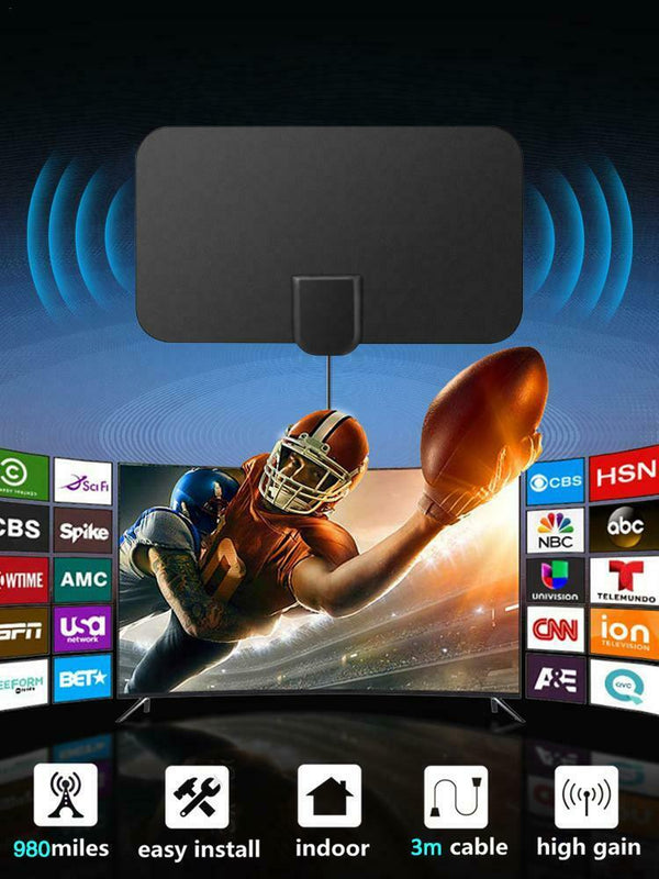 DVB-T2 980 Miles 4K HD HDTV Antennas Indoor Mini HD Digital Signal Booster