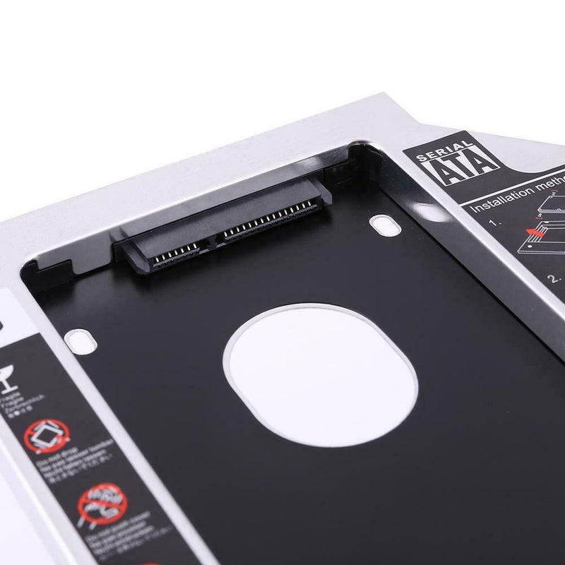 9mm SATA to SATA 2nd SSD Caddy Case Hard Disk Drive Enclosure CD-ROM Optical