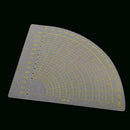 DIY Tailor Sewing Tool Quilting Patchwork Scrapbook Circle Fan Foot Ruler T I1R1