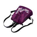 Ethnic Style Embroidered Nylon Backpack Waterproof Anti-Theft Travel Fashio