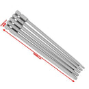 5Pcs 150Mm Torx Screwdriver Bits Long Magnetic Electric Screwdriver Bits Se