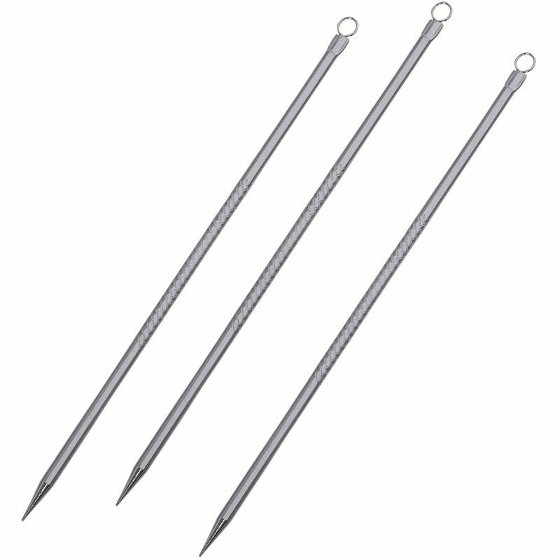 12 Pcs Blackhead Acne Remover Pimple Blemish Extractor Needle Facial Cleane F2H2