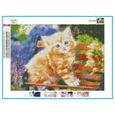 5D DIY Full Drill Diamond Painting Sitting Cat Cross Stitch Embroidery Kits