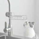 1 New Stainless Steel Kitchen Faucet Shelf Sink BATH Sponge Hanging Rack JNJ