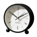 Silent Alarm Clock Kids Students Bedroom Bedsides Analogue Alarm Clock Black