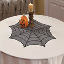 30" Halloween Octagon Creepy Spiderweb Table Runner Tablecloth Cover Party Props