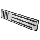 Foot Rest Pedal Cover Pad Non-Slip Stainless Steel Rubber Footrest With Adh P3M5