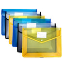 [6 Pack] Pp Folders with Closure and Pockets, Expandable Envelope Wallet, 1 Y4O7