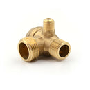 Golden Male 3 Way Brass Thread Air Compressor Check Valve Connector Tool  Kw