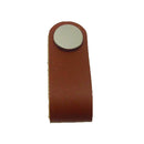 2x Handmade Leather Suitcase Replacement Handle Closet Door Handle Pull Knob
