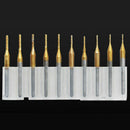 10X 0.8-3.175mm Coated Carbide Cutter Engraving CNC Router Bits End Mill f ZQZ