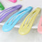 10 Mixed Color Enamel Snap Hair Grip Hair Clips Baby Bows Girls Hair  Z
