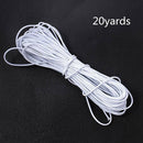 Wholesale 2mm Round Elastic Band Cord Sewing Crafts DIY Material 20Yard Supply