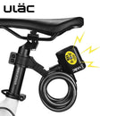 Ulac Bike Lock Bicycle Electronic Alarm Lock Cycling 110Db Loud Cable Mtb B