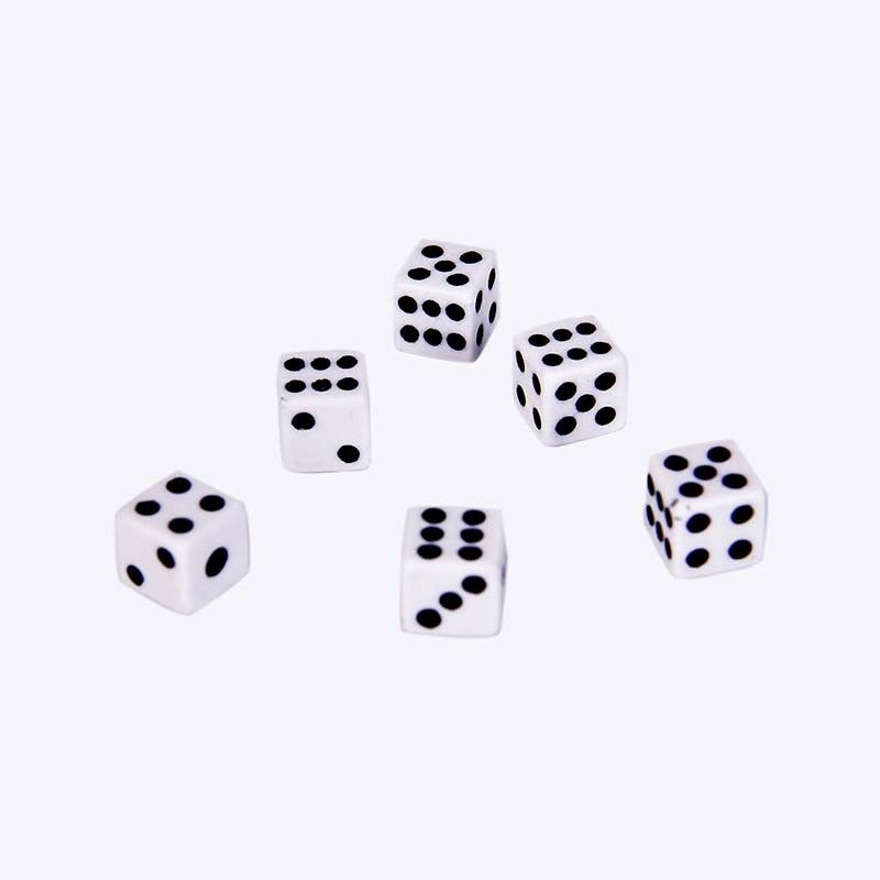 50pcs/lot 8mm Dices For Board GameBar Gambling Game Set Club Party AccessoriesBX