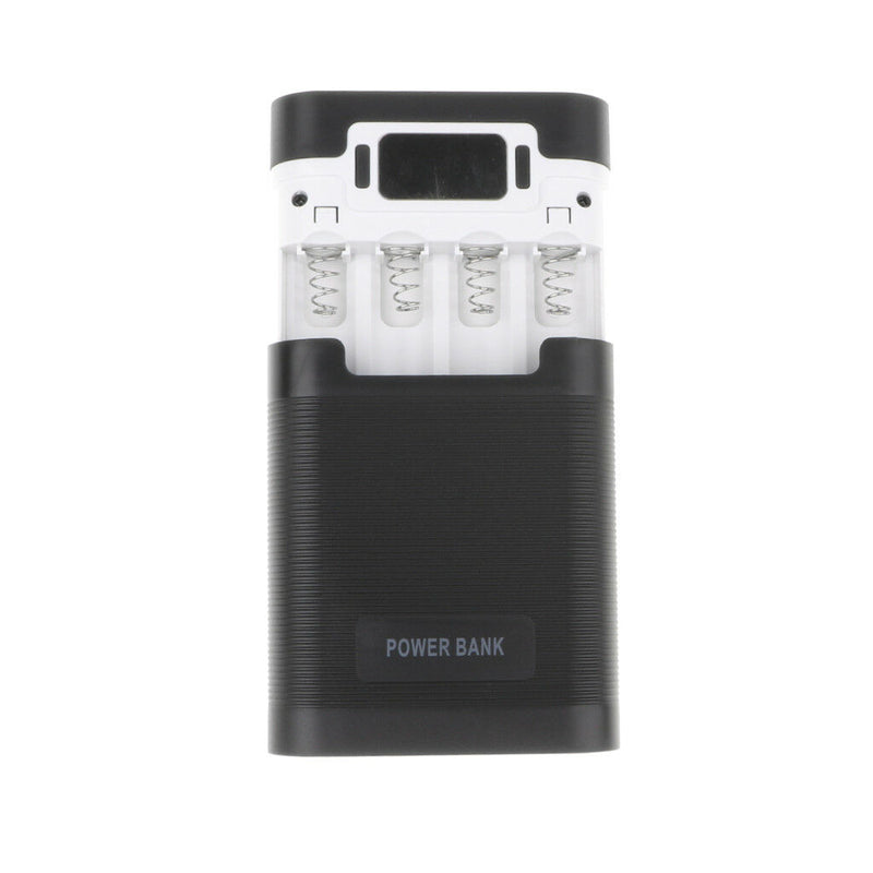 3 in 1 Solar Charger Power Bank 12000mAh USB Battery Black
