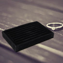 Velvet Ring Box Jewelry Box Earrings Ring Jewelry Box Tray Box (Black)