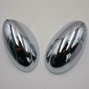 Pair Door Wing Mirror CHROME Back Casing Cover for BMW Mini Cooper 2001-2006