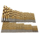 99pcs Titanium Coated High Speed Steel Serratula Drill Bit Set Tool 1.5mm -