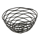 Metal Iron Wire Storage Fruit Vegetable Basket Serving Storage Bowl,Black