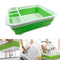 Kitchen Collapsible Dish Drainer Drying Rack Strainer Cup Tray Plate Favor A6B6