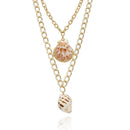 Multi Layer Beach Shell Conch Pendant Choker Necklace Women Bohemian Jewe ME