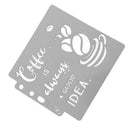 DIY Hollow Spray Stencil Template Album Coffee Lacedraw Board Paint Decor