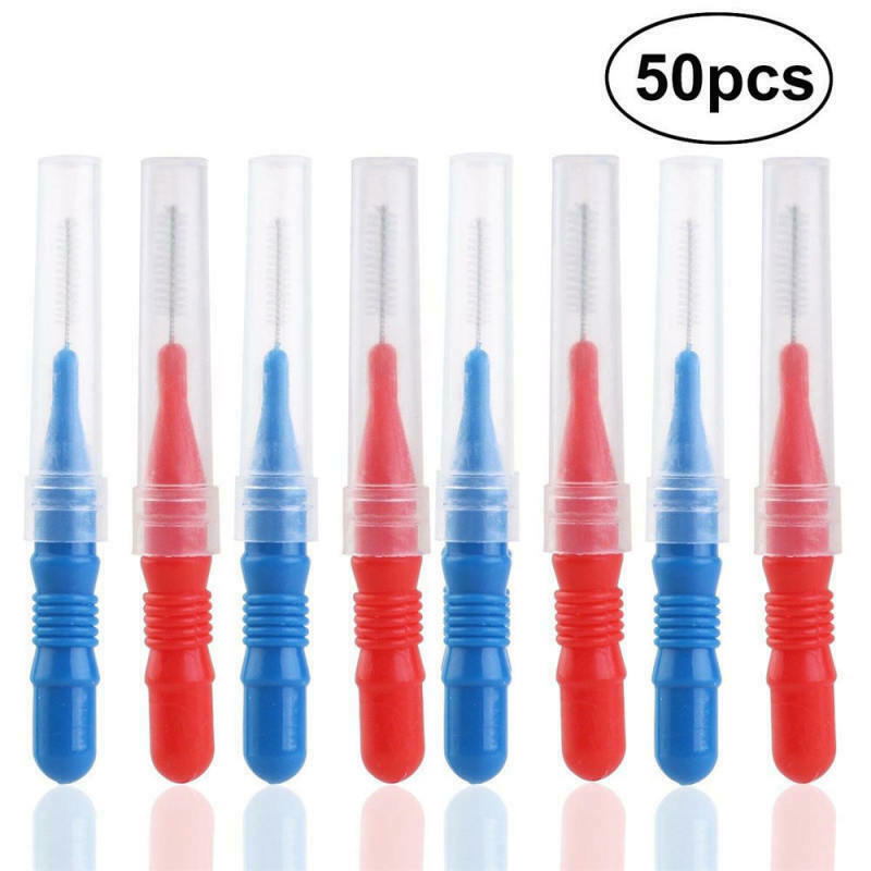 50PCS Dental Orthodontic Oral floss Interdental Brush Toothpick Teeth Tooth Tool