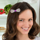 3pcs Butterfly Rhinestone Hair Clip DIY Crystal Bowknot Barrettes (Style 3)