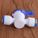 Ball Valve for RO Water Tank Quick Connect Fitting 1/4" Reverse Osmosis Filter