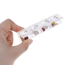 Daily Pill Organizer Portable Travel Case 7  Day Weekly AM PM Planner w Lock3C