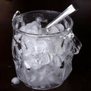 1 Pc Acrylic Bar Ice Bucket Two Handles Champagne Bucket Wine Bucket Spit W