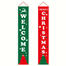 Christmas Curtain Xmas Ornaments Oxford Cloth Door Hanging Flag (Letter)