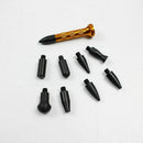 9 pcs Paintless Dent Removal Aluminum Tap Down Tool Tips 9 Heads for Paintl
