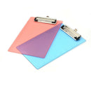 1pc New Clipboard Plate Door Translucent Block Clip For Paper A5 OfficeLJAU