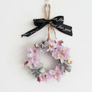 Mini Artificial Hydrangea Flower Wreath Door Spring For Front Wall Home Wedding