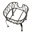 Glass Jar Drink Dispenser Metal Stand Basket Party Tea Wines Holder Black S