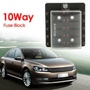 Blade Fuse Block ATO Fuse Box Holder w/ LED Indicator for Car Boat (10 Way)